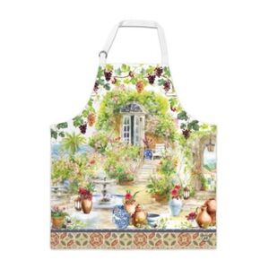 Michel Design Works Cotton Chef's Apron Tuscan Terrace - NEW